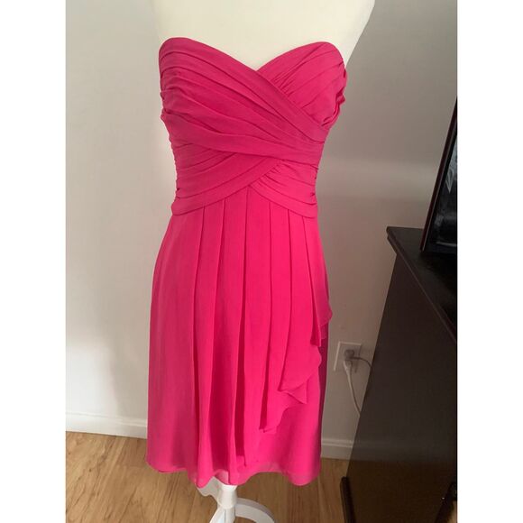 David's bridal pink dress size 2 - Picture 1 of 5